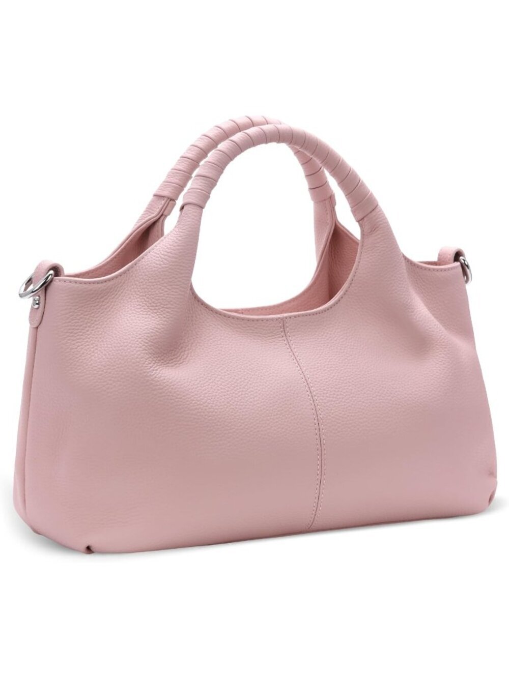 Women's Pink Genuine Leather Shoulder Satchel Designer Crossbody Hobo Bags